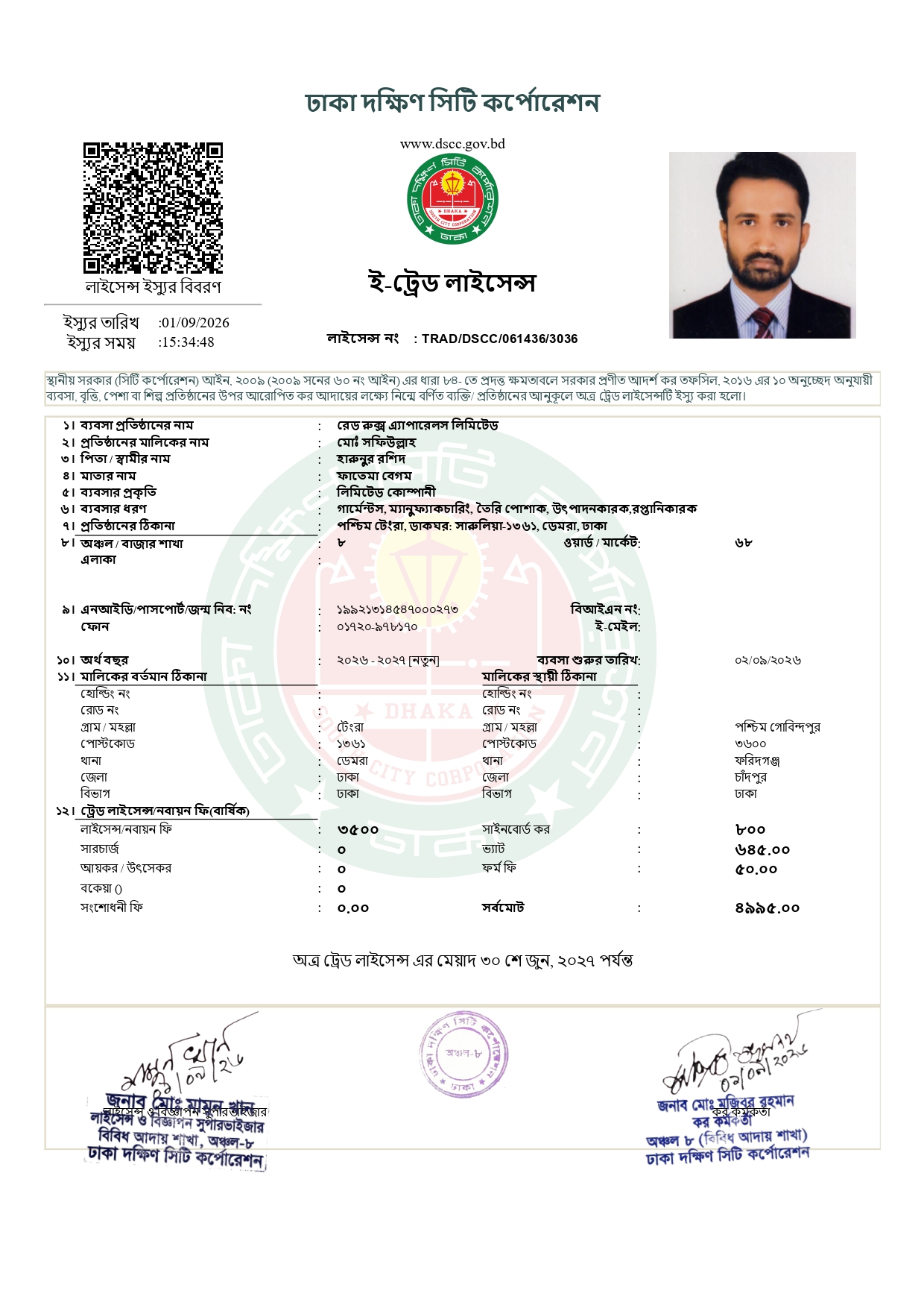 TRADE LICENCE